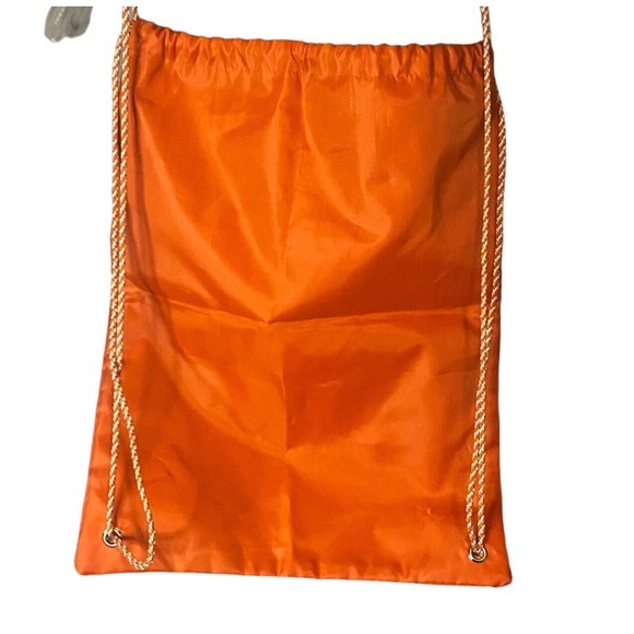 Thirty-one Orange Halloween Cinch sack Embroidered Trick Or Treat Zip Pocket - Picture 2 of 4